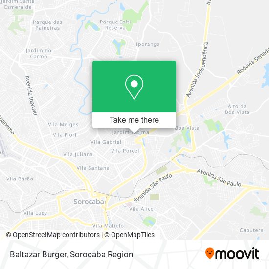 Baltazar Burger map