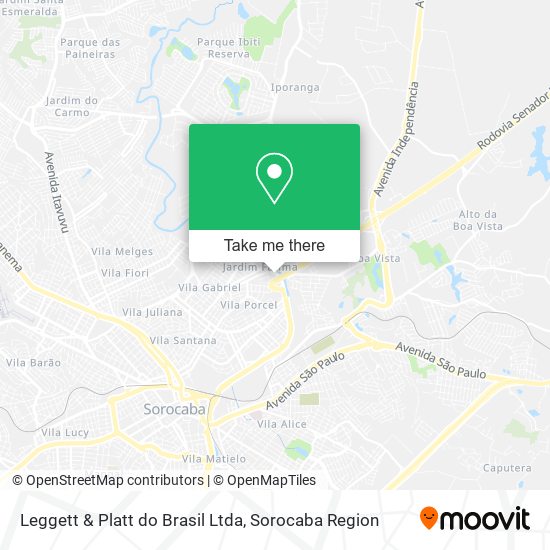 Leggett & Platt do Brasil Ltda map