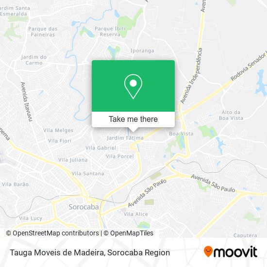 Tauga Moveis de Madeira map