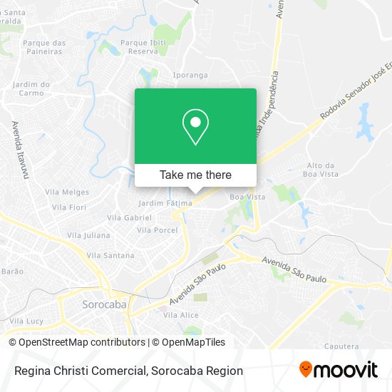 Regina Christi Comercial map