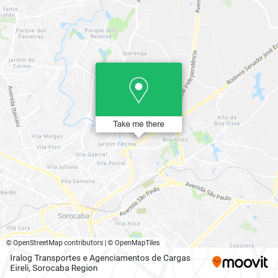 Iralog Transportes e Agenciamentos de Cargas Eireli map