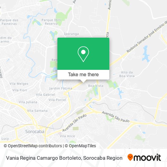 Vania Regina Camargo Bortoleto map