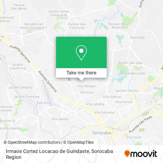 Irmaos Cortez Locacao de Guindaste map