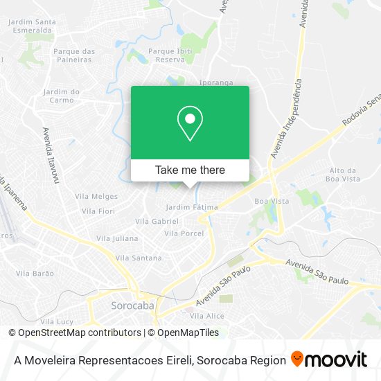 A Moveleira Representacoes Eireli map