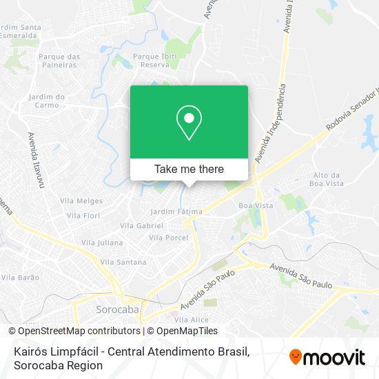 Kairós Limpfácil - Central Atendimento Brasil map