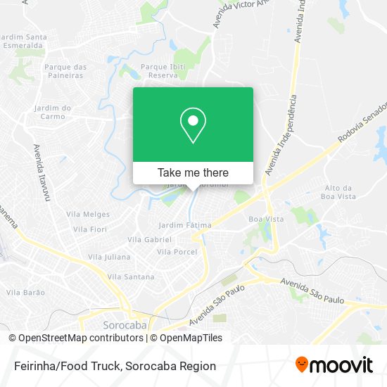 Feirinha/Food Truck map