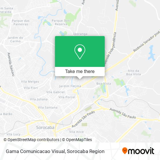 Gama Comunicacao Visual map