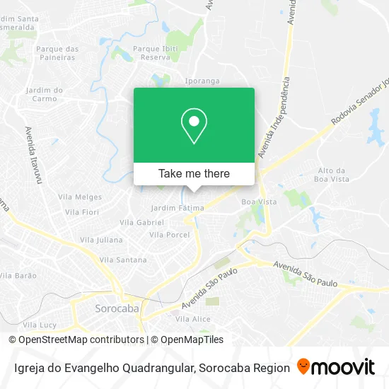 Igreja do Evangelho Quadrangular map