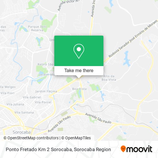 Mapa Ponto Fretado Km 2 Sorocaba