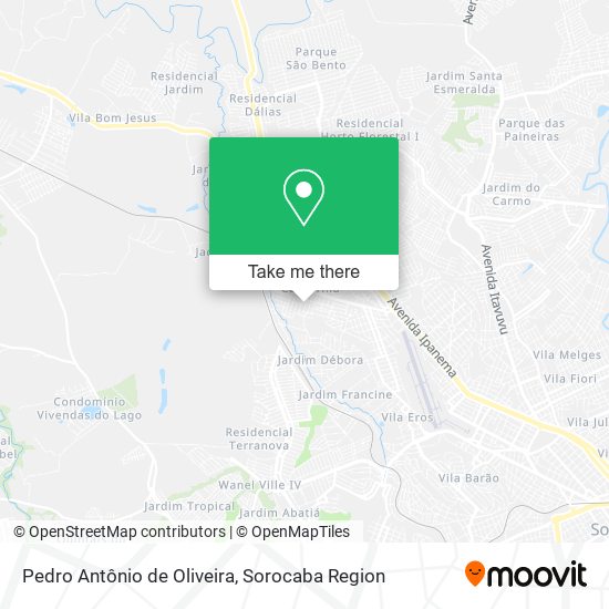 Pedro Antônio de Oliveira map