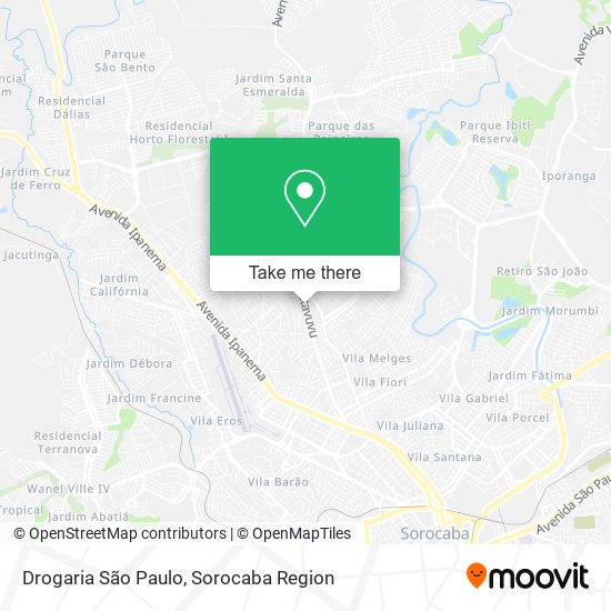 Mapa Drogaria São Paulo