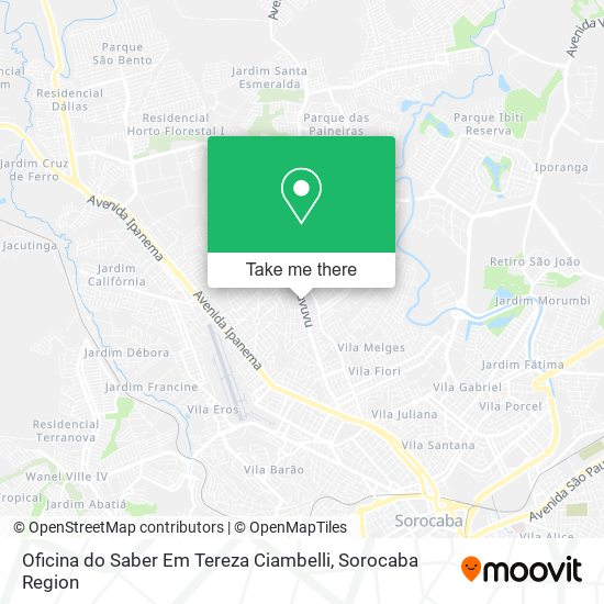 Oficina do Saber Em Tereza Ciambelli map