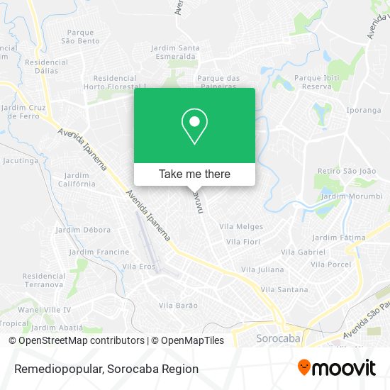 Mapa Remediopopular