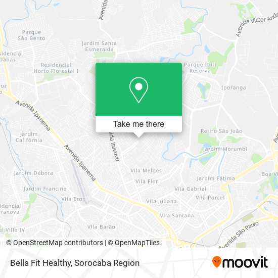 Bella Fit Healthy map