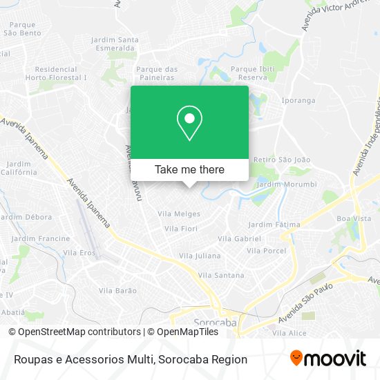 Mapa Roupas e Acessorios Multi