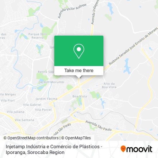 Injetamp Indústria e Comércio de Plásticos - Iporanga map