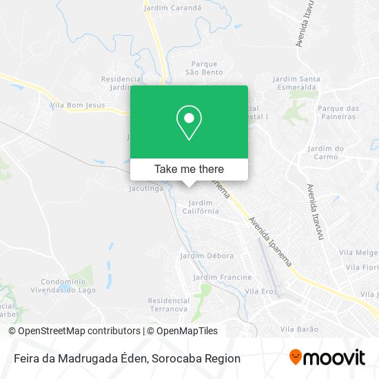 Feira da Madrugada Éden map