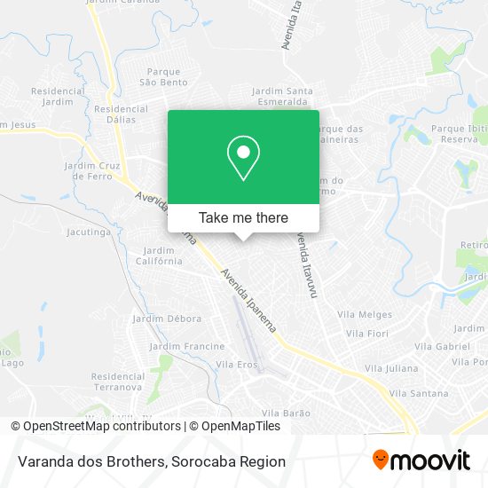 Varanda dos Brothers map