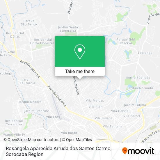 Rosangela Aparecida Arruda dos Santos Carmo map