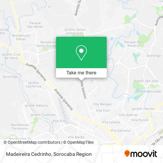 Madeireira Cedrinho map