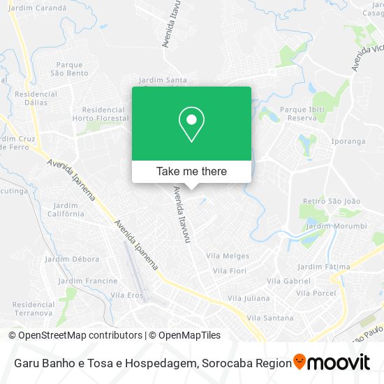 Garu Banho e Tosa e Hospedagem map