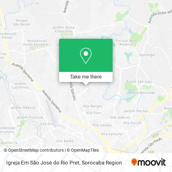 Igreja Em São José do Rio Pret map