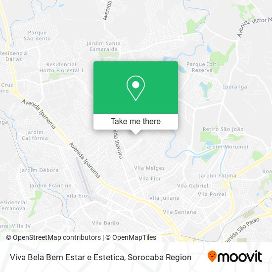 Viva Bela Bem Estar e Estetica map