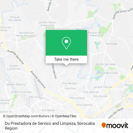 Du Prestadora de Servico and Limpeza map