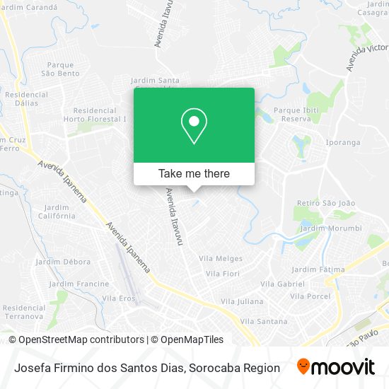 Mapa Josefa Firmino dos Santos Dias