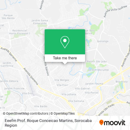 Mapa Eeefm Prof. Roque Conceicao Martins