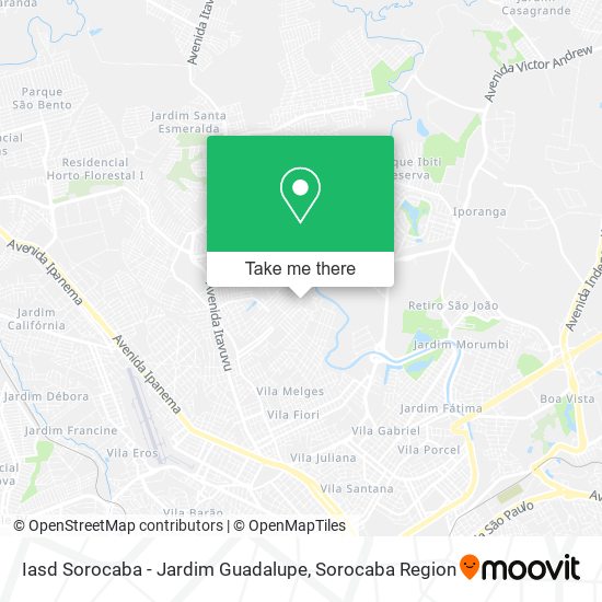 Mapa Iasd Sorocaba - Jardim Guadalupe