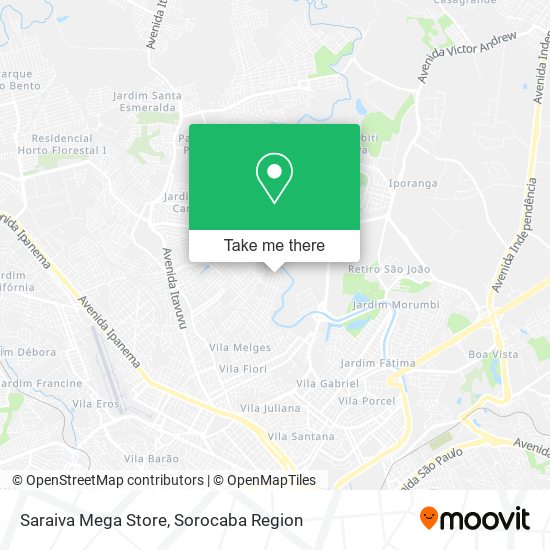 Mapa Saraiva Mega Store