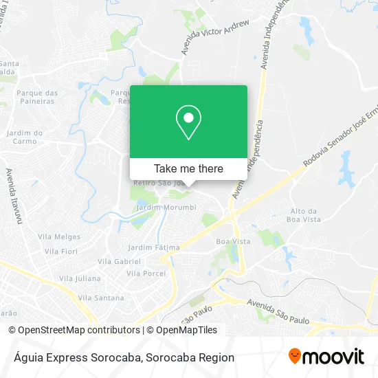 Águia Express Sorocaba map