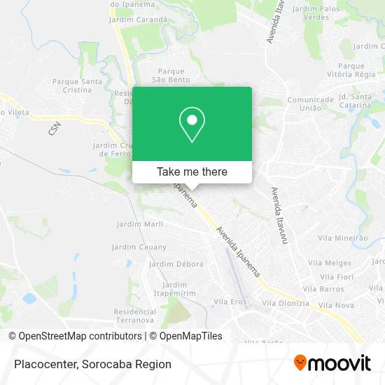 Placocenter map