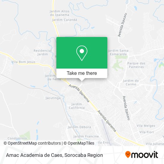 Amac Academia de Caes map