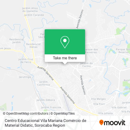 Centro Educacional Vila Mariana Comércio de Material Didatic map