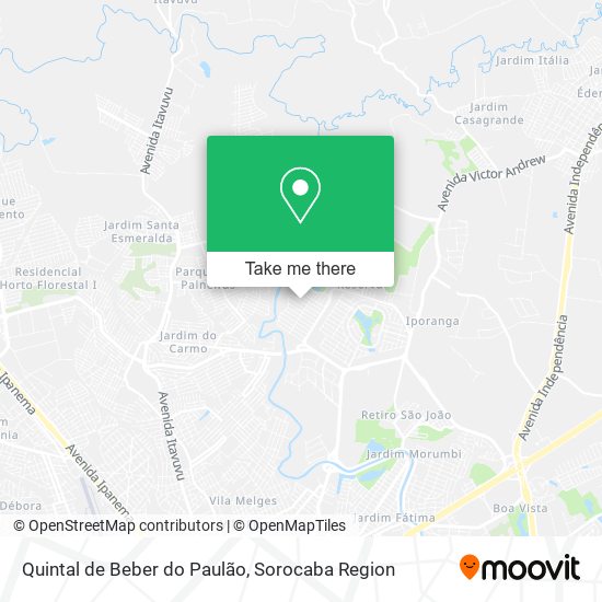 Mapa Quintal de Beber do Paulão