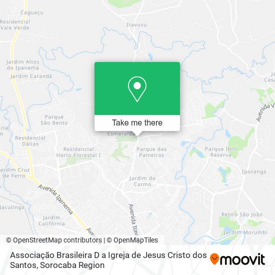 Mapa Associação Brasileira D a Igreja de Jesus Cristo dos Santos