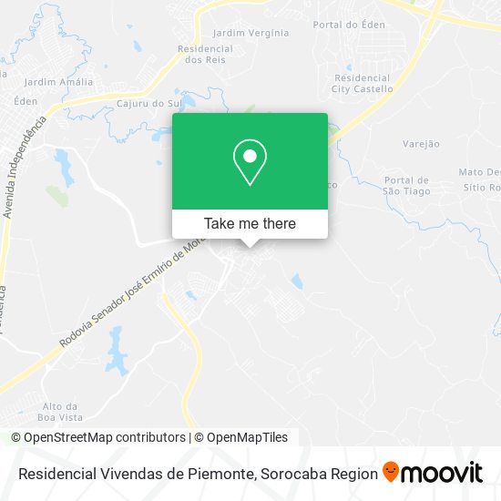 Mapa Residencial Vivendas de Piemonte