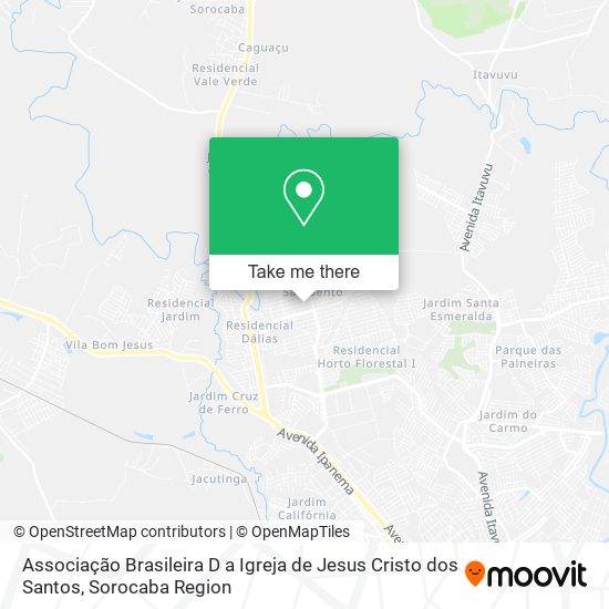 Associação Brasileira D a Igreja de Jesus Cristo dos Santos map