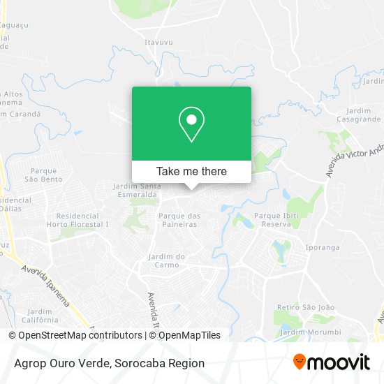 Agrop Ouro Verde map