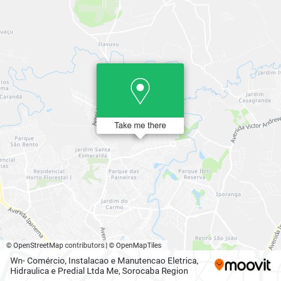 Wn- Comércio, Instalacao e Manutencao Eletrica, Hidraulica e Predial Ltda Me map