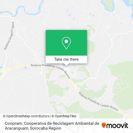 Coopram: Cooperativa de Reciclagem Ambiental de Aracariguam map