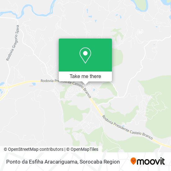 Mapa Ponto da Esfiha Aracariguama