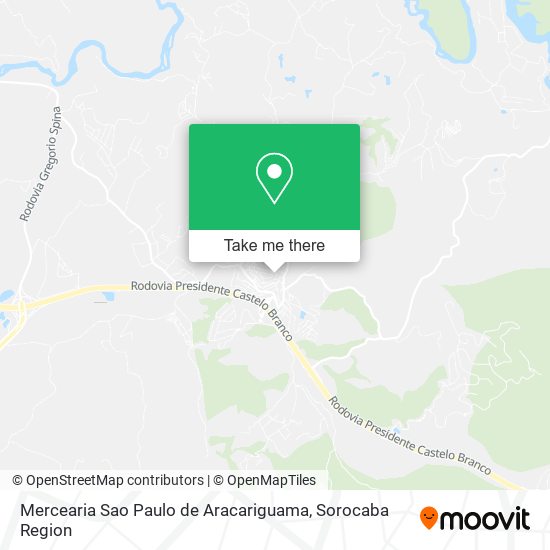 Mercearia Sao Paulo de Aracariguama map
