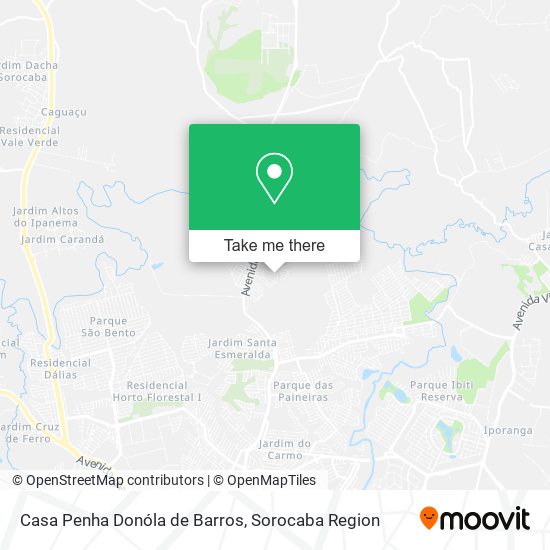 Mapa Casa Penha Donóla de Barros