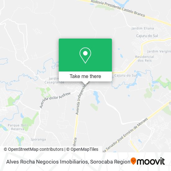 Mapa Alves Rocha Negocios Imobiliarios