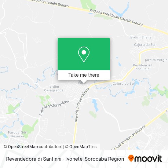 Revendedora di Santinni - Ivonete map