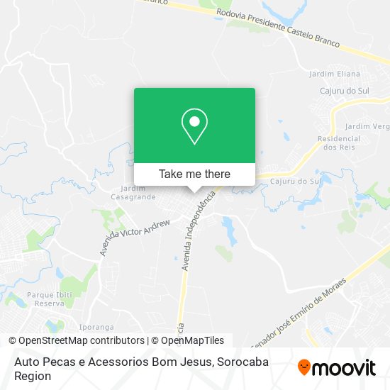 Auto Pecas e Acessorios Bom Jesus map