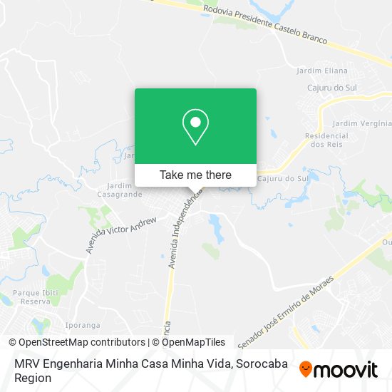 MRV Engenharia Minha Casa Minha Vida map